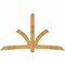 Ekena Millwork Davenport Rough Sawn Timber Gable Bracket, Western Red Cedar, 108"W x 63"H x 6"D x 6"F, 14/12 Pitch GBW108X63X0606DAV00RWR - alternate 1